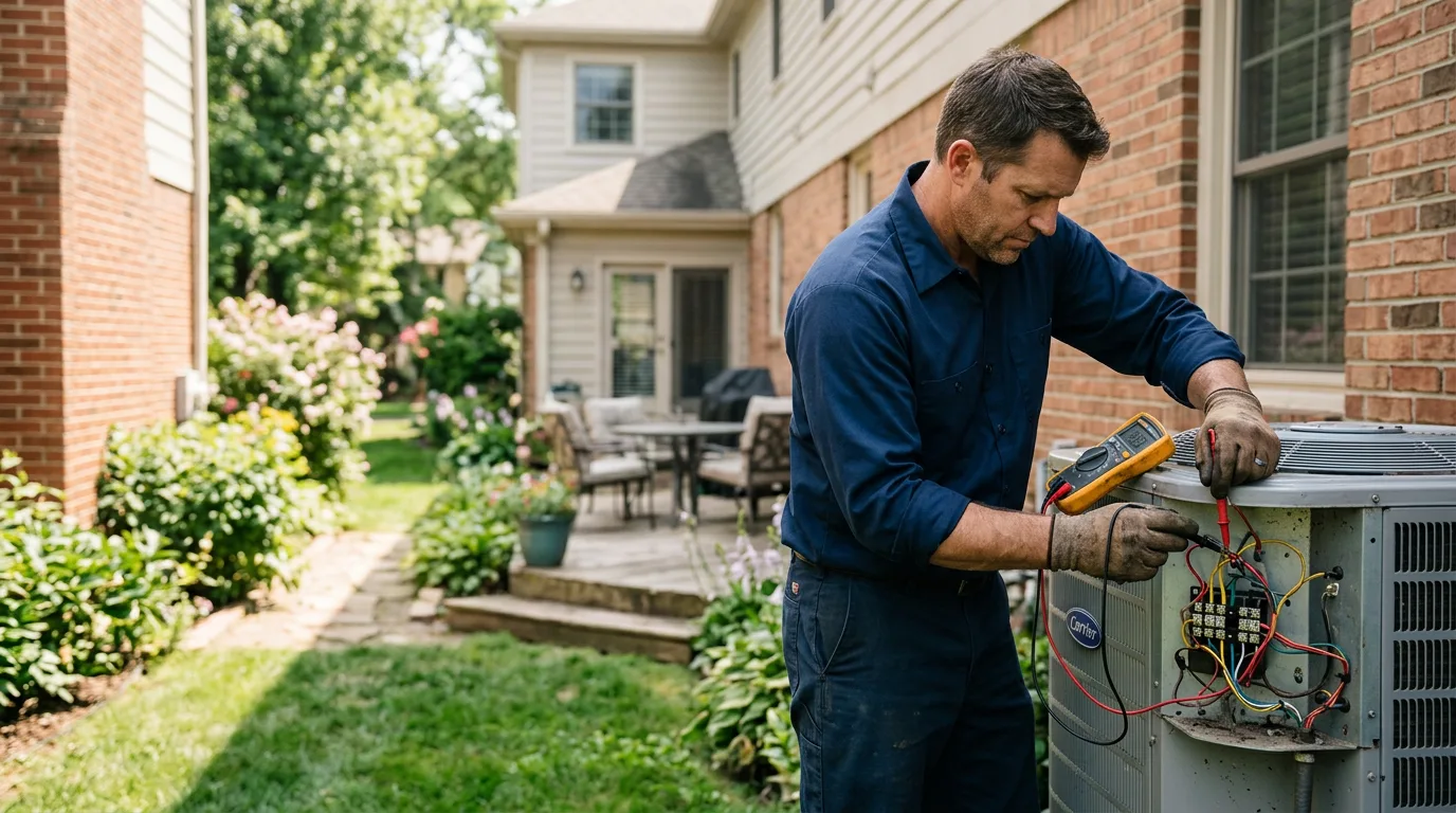 HVAC technician working near Pierce City, MO